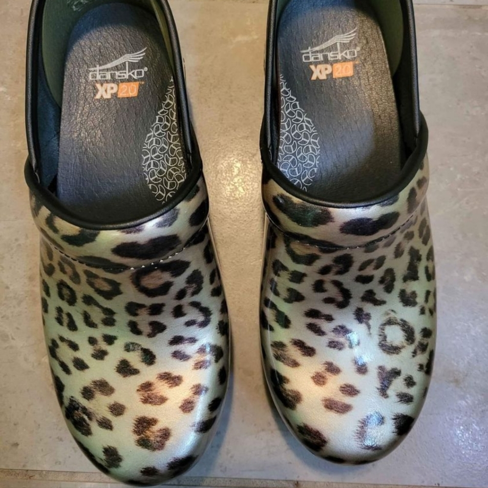 Dansko Women's Leopard Print Clogs